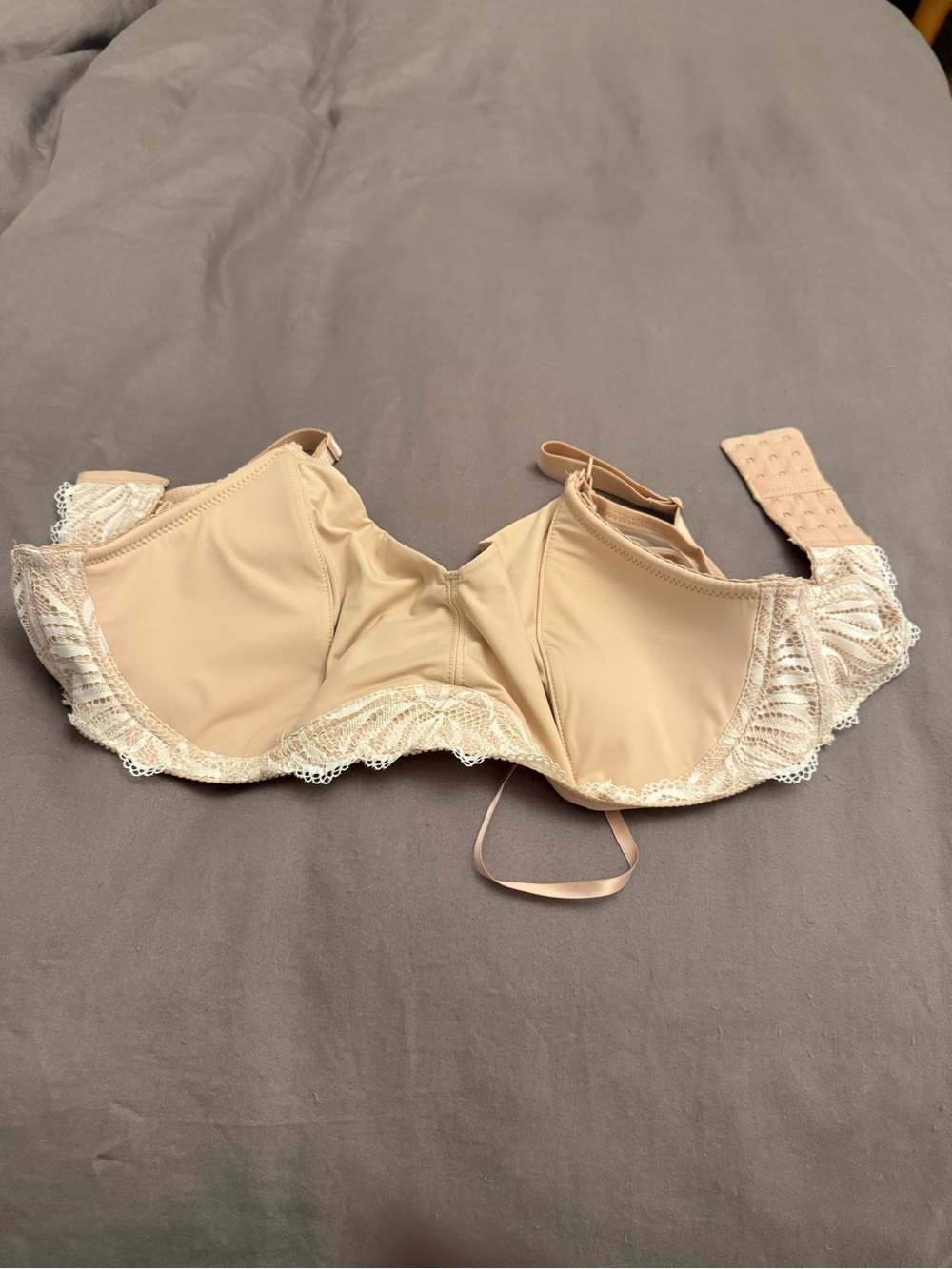 Everyday Lace-Trim Underwire Bra in Nude